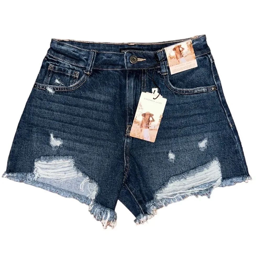 NEW Sincerely Jules Super High Rise Vintage Babe Jean Shorts